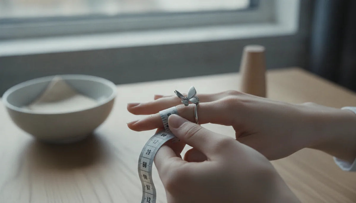 How to size an open butterfly ring properly?
