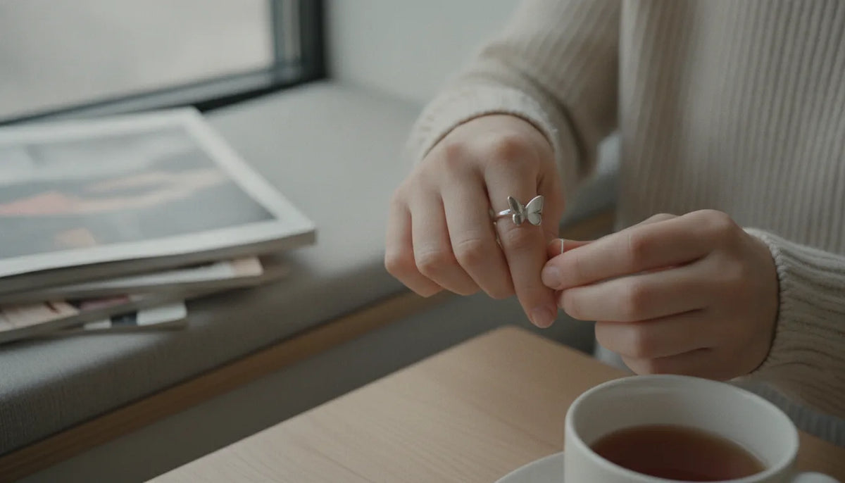 Are open butterfly rings adjustable?