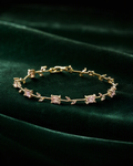 Pink crystal chain bracelet product view