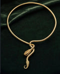 Golden Serpent Collar Necklace by RARE