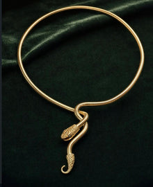 Golden Serpent Collar Necklace by RARE