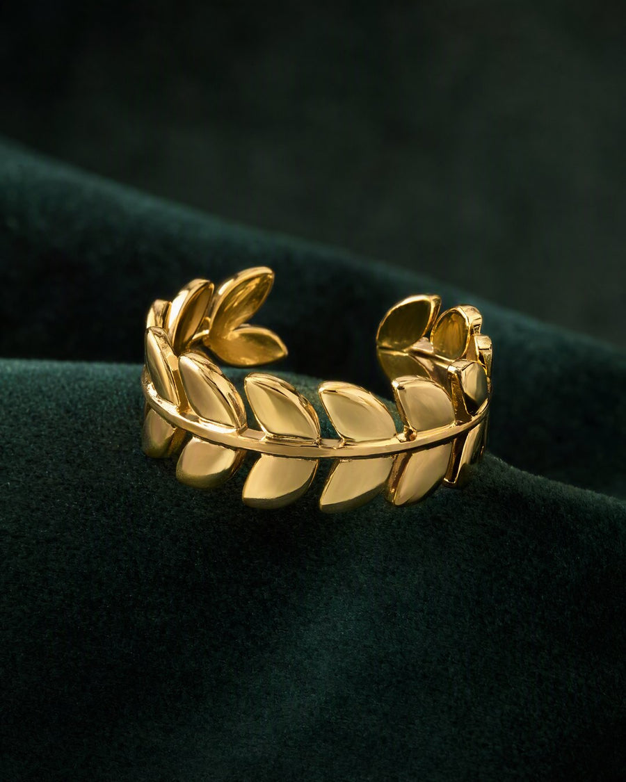 Laurel Leaf Wrap Ring by RARE