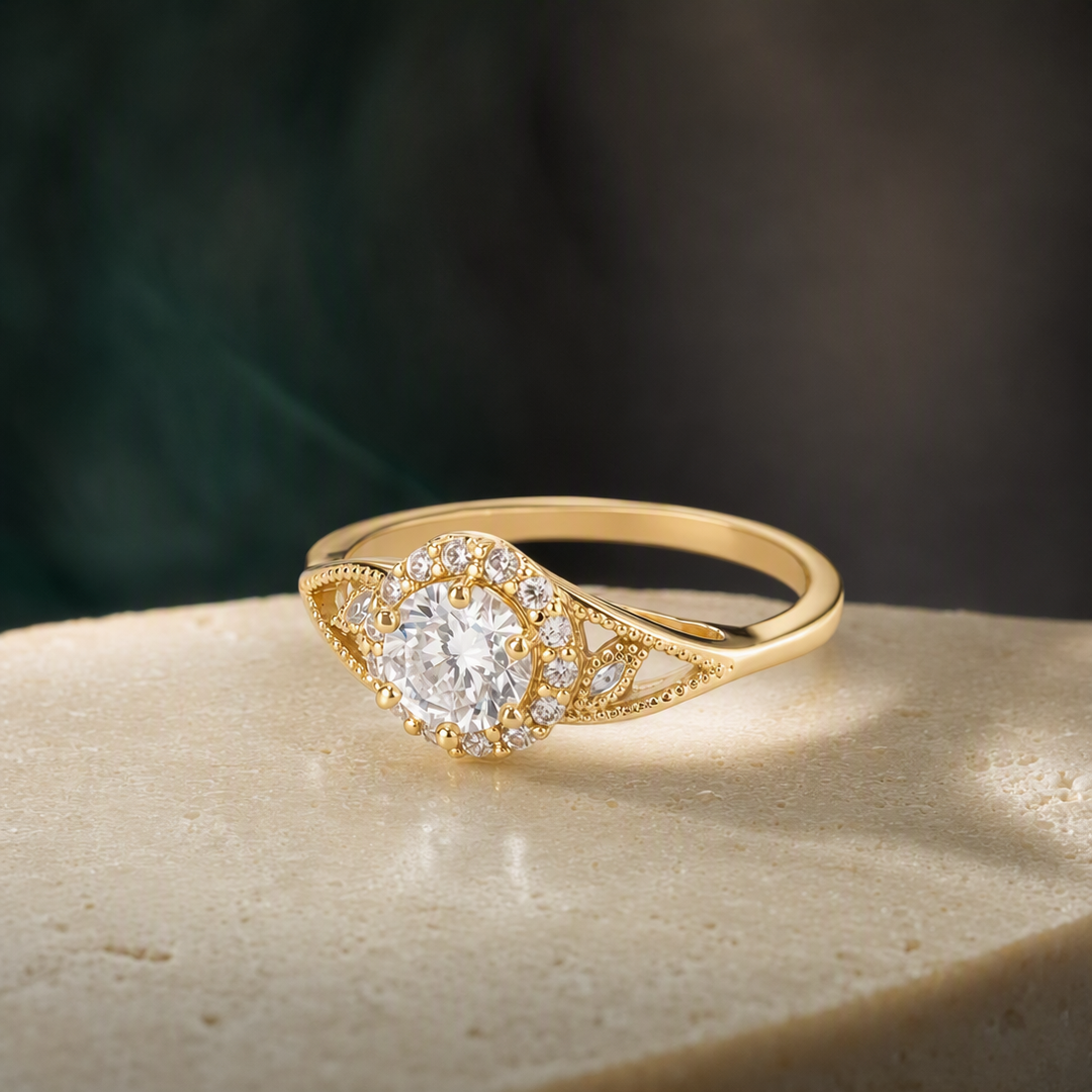 Split-shank halo ring square product view