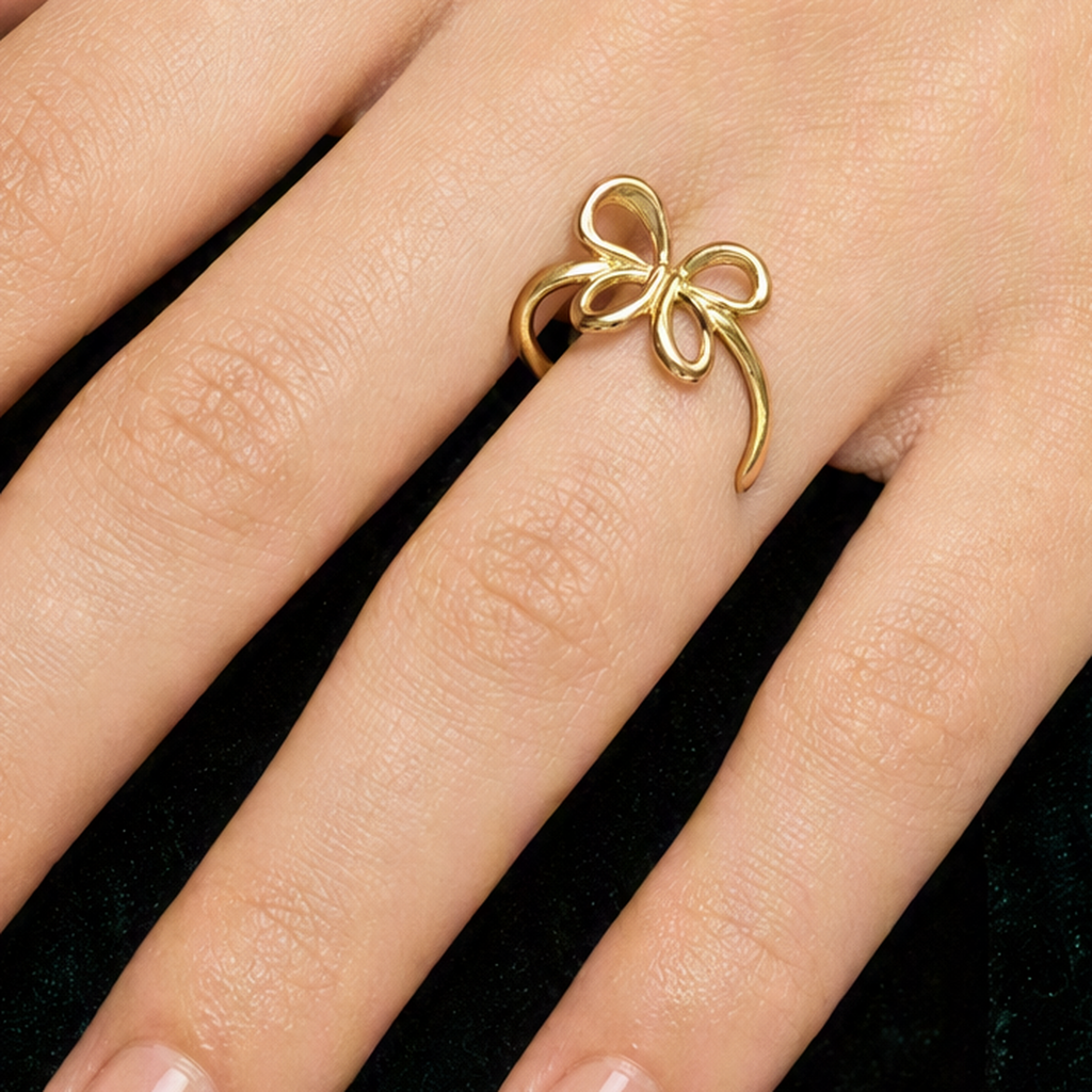 Butterfly open ring styled view