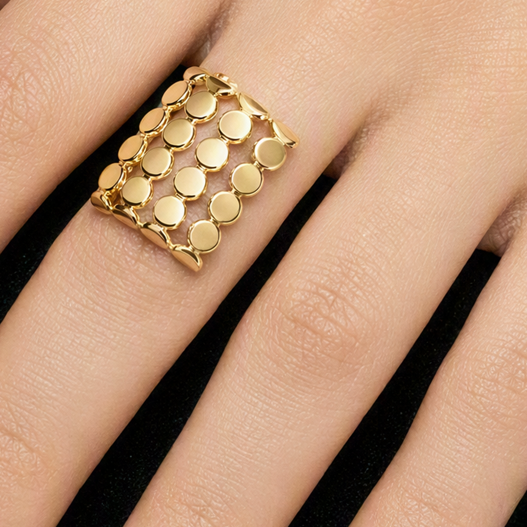 Multirow disc ring styled view