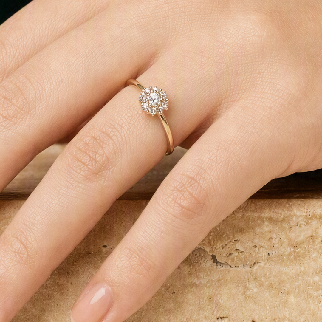 Cluster dome ring styled view